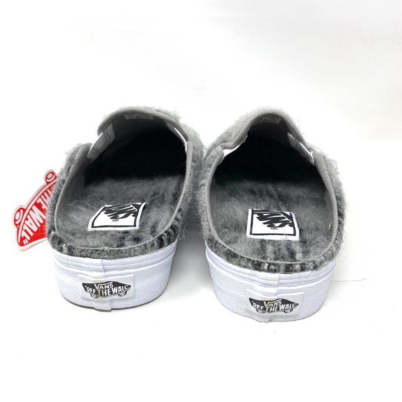 Vans Classic Slip On M Gray Women's Size Casual White Canvas Wool VN0A4P3U8O9 - Picture 7 of 10